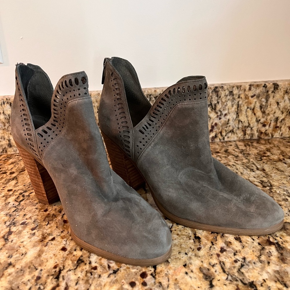 Barely worn grey booties